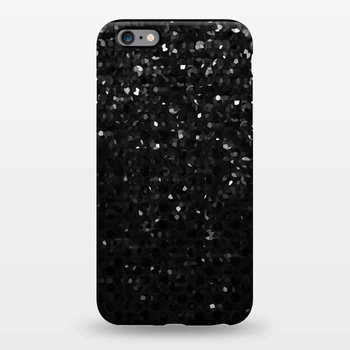 iPhone 6/6s plus StrongFit Black Crystal Bling Strass G283 by Medusa GraphicArt