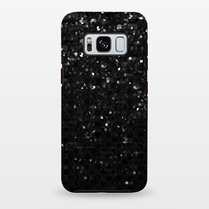 Galaxy S8 plus StrongFit Black Crystal Bling Strass G283 by Medusa GraphicArt
