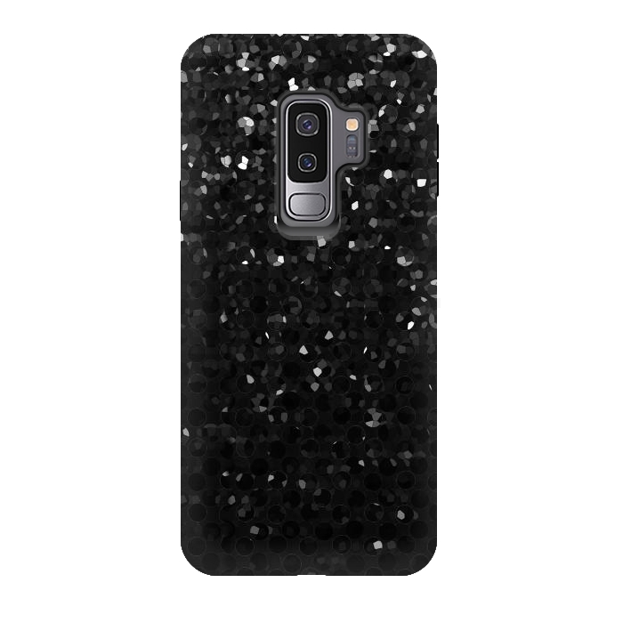 Galaxy S9 plus StrongFit Black Crystal Bling Strass G283 by Medusa GraphicArt