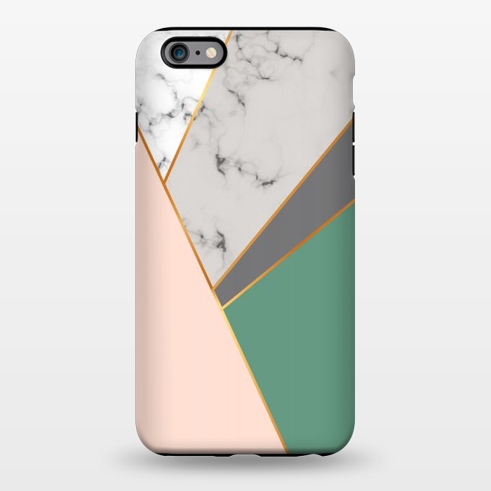 iPhone 6/6s plus StrongFit Modern Geometric Design with golden lines by ArtsCase