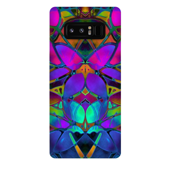 Galaxy Note 8 StrongFit Floral Fractal Art G308 by Medusa GraphicArt