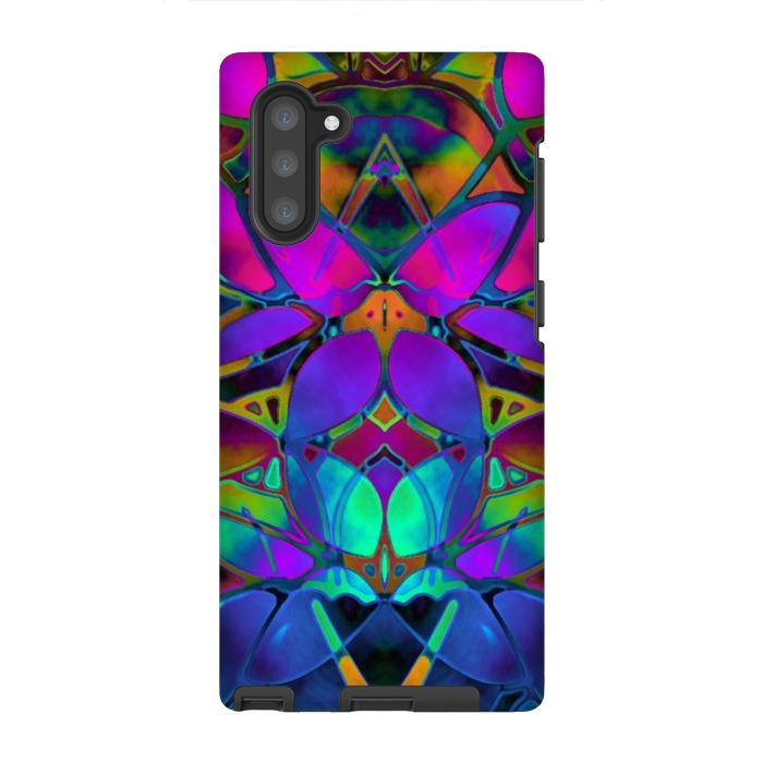 Galaxy Note 10 StrongFit Floral Fractal Art G308 by Medusa GraphicArt