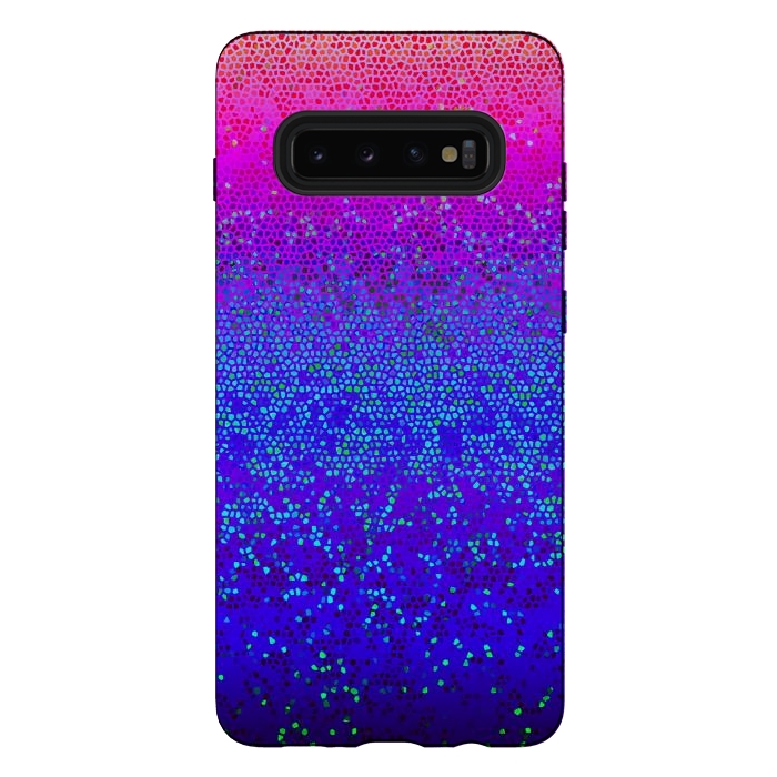 Galaxy S10 plus StrongFit Glitter Star Dust G248 by Medusa GraphicArt