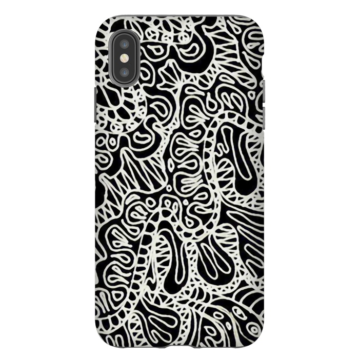 iPhone Xs Max StrongFit Doodle Ethnic Style G361 by Medusa GraphicArt