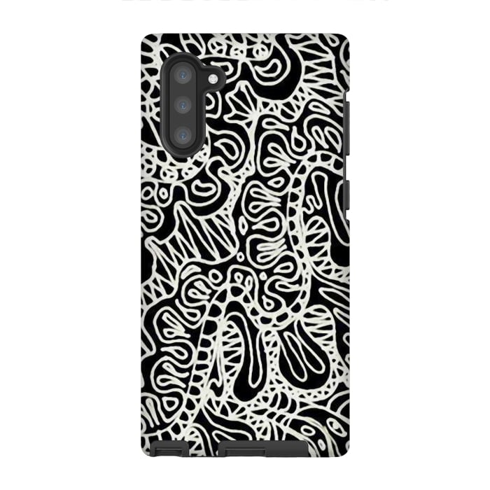 Galaxy Note 10 StrongFit Doodle Ethnic Style G361 by Medusa GraphicArt