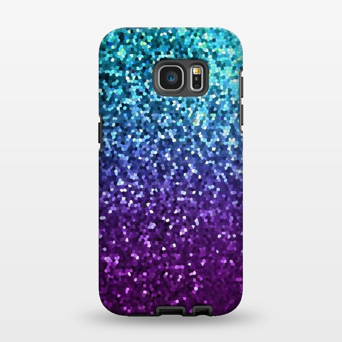Galaxy S7 EDGE StrongFit Mosaic Sparkley Texture G198 by Medusa GraphicArt