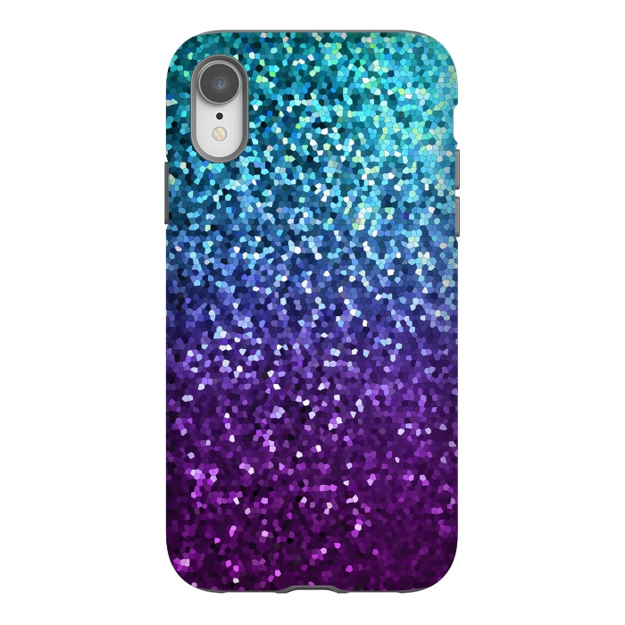 iPhone Xr StrongFit Mosaic Sparkley Texture G198 by Medusa GraphicArt