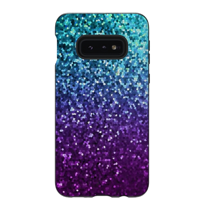 Galaxy S10e StrongFit Mosaic Sparkley Texture G198 by Medusa GraphicArt