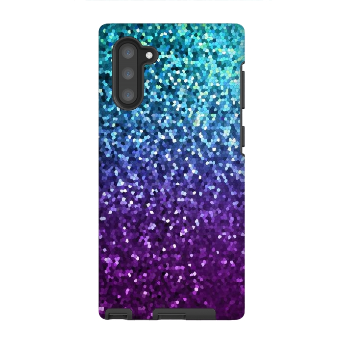 Galaxy Note 10 StrongFit Mosaic Sparkley Texture G198 by Medusa GraphicArt