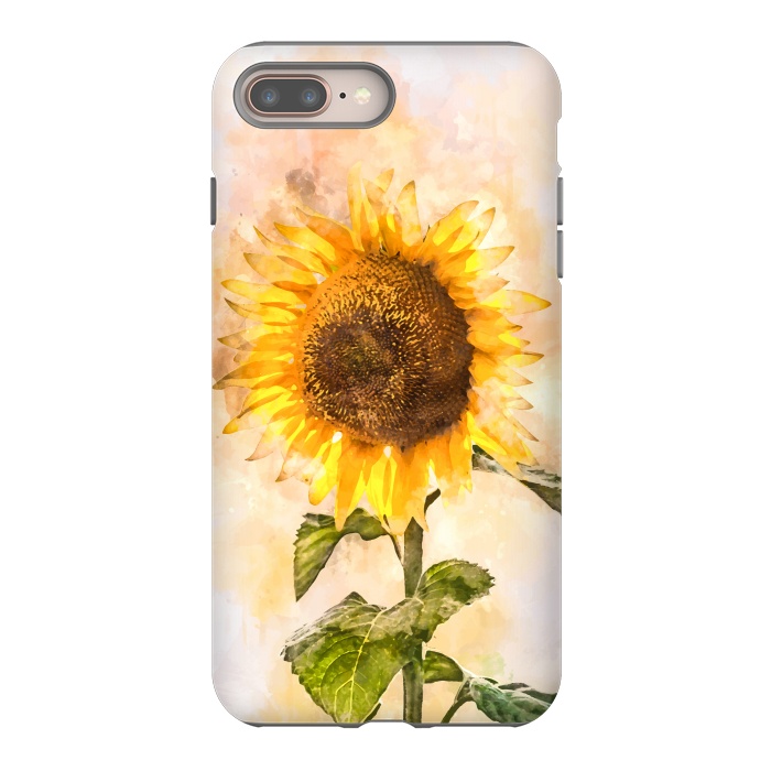 iPhone 7 plus StrongFit Summer Sunflower by Creativeaxle