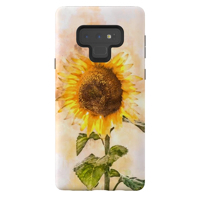 Galaxy Note 9 StrongFit Summer Sunflower by Creativeaxle