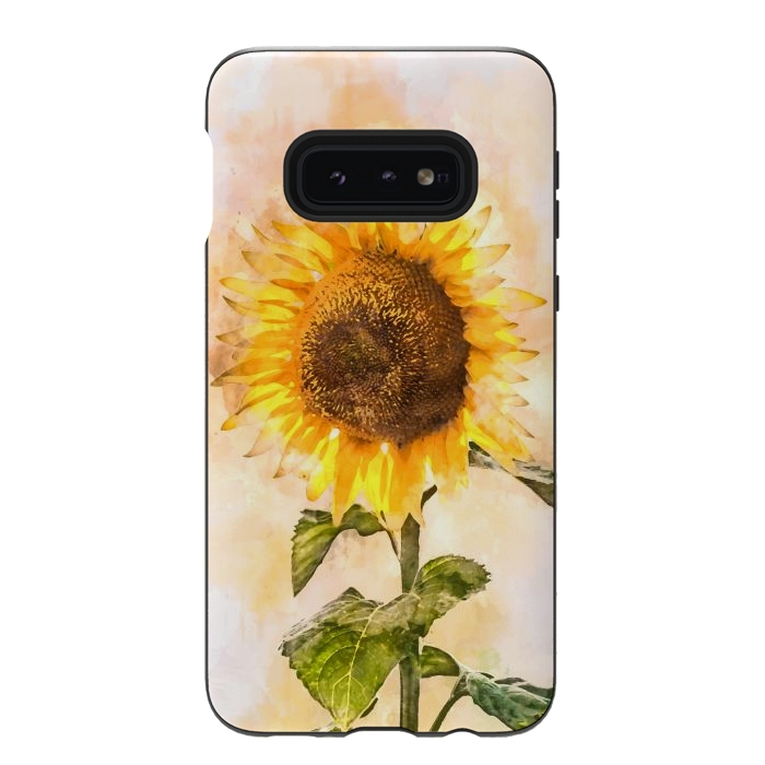 Galaxy S10e StrongFit Summer Sunflower by Creativeaxle