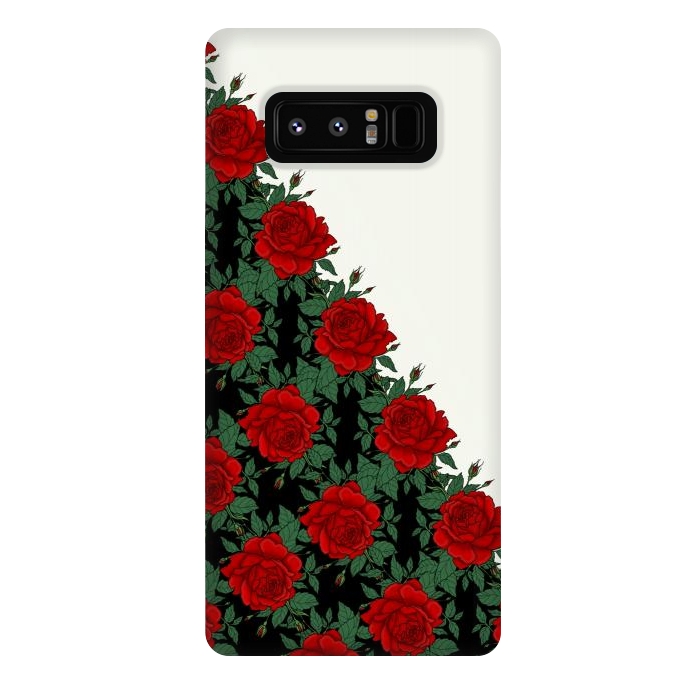 Galaxy Note 8 StrongFit Red roses pattern by Jms