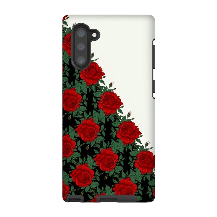 Galaxy Note 10 StrongFit Red roses pattern by Jms