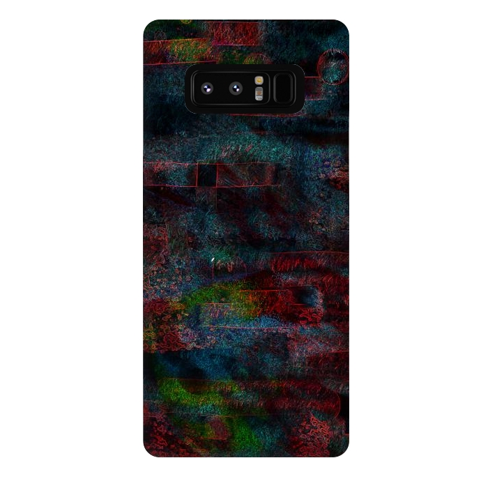 Galaxy Note 8 StrongFit Moody dark abstract art digital painting by Josie