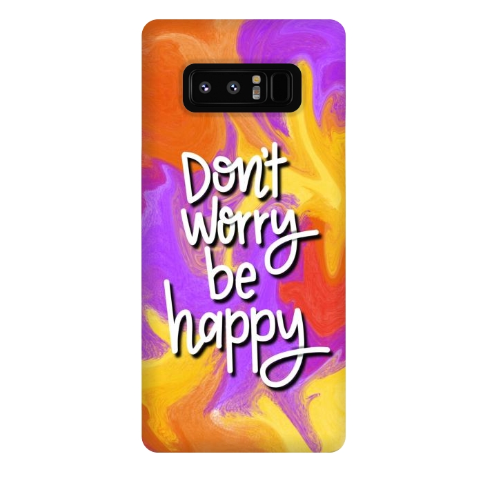 Galaxy Note 8 StrongFit Don´t worry be happy by Silvia Mejia