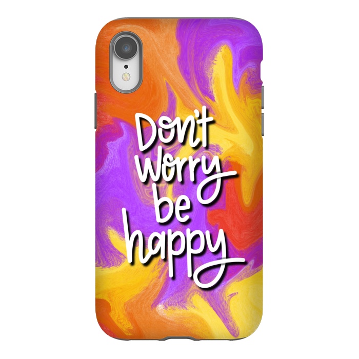 iPhone Xr StrongFit Don´t worry be happy by Silvia Mejia
