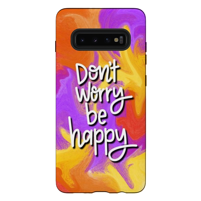 Galaxy S10 plus StrongFit Don´t worry be happy by Silvia Mejia