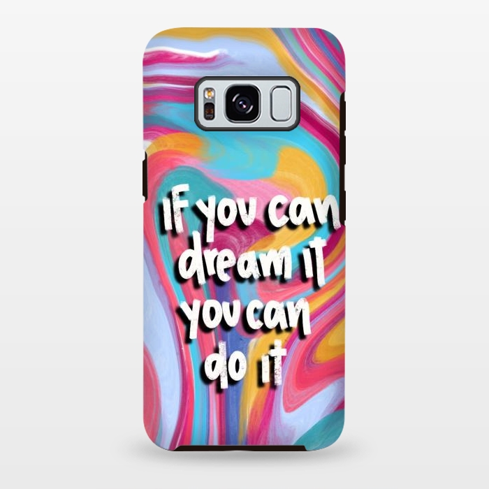 Galaxy S8 plus StrongFit Marbled by Silvia Mejia
