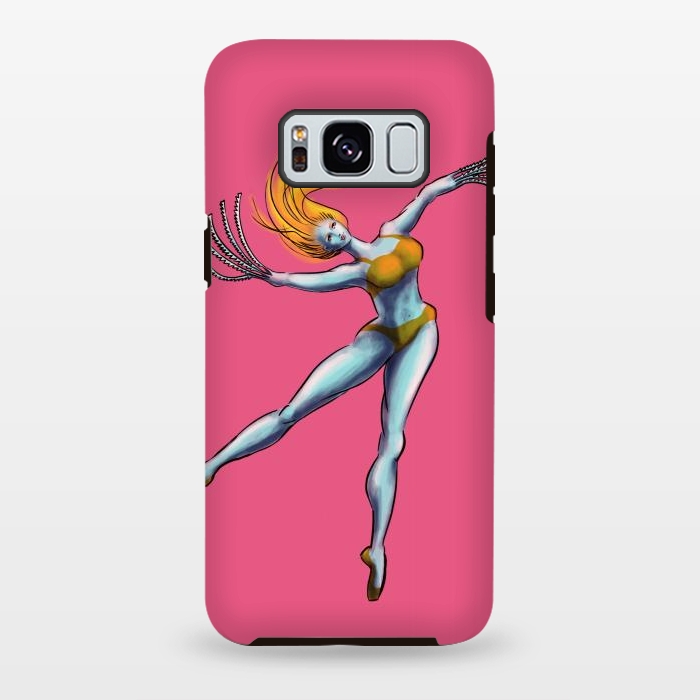 Galaxy S8 plus StrongFit Weird Dancer Girl With Saw Hands by Boriana Giormova