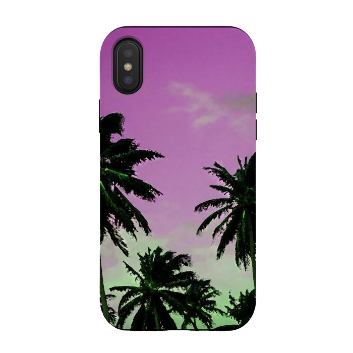 iPhone Xs / X StrongFit Candy Palms by Allgirls Studio