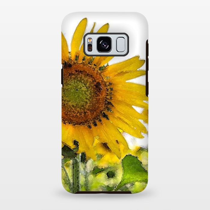 Galaxy S8 plus StrongFit Sunflowers by Allgirls Studio