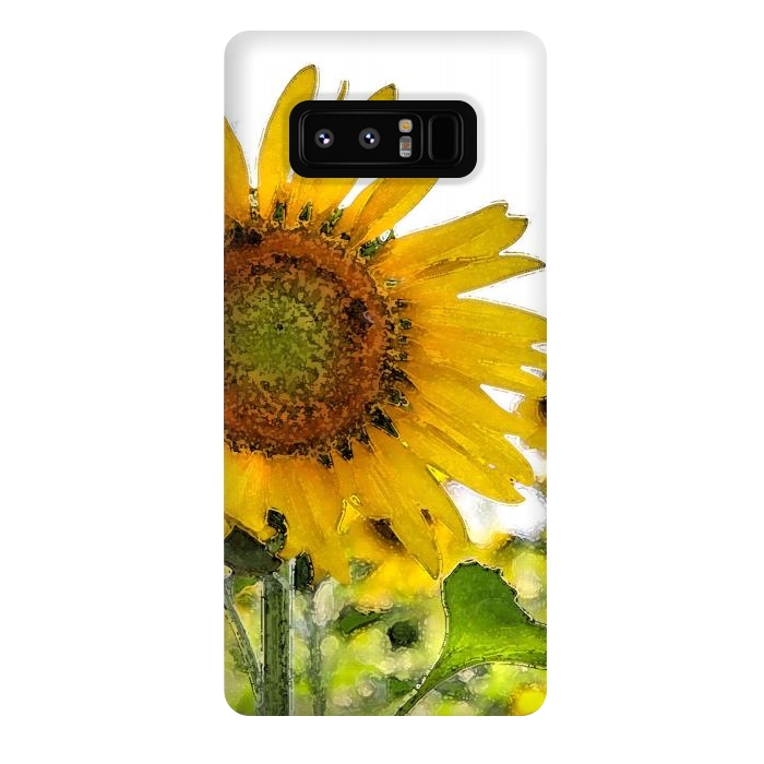 Galaxy Note 8 StrongFit Sunflowers by Allgirls Studio