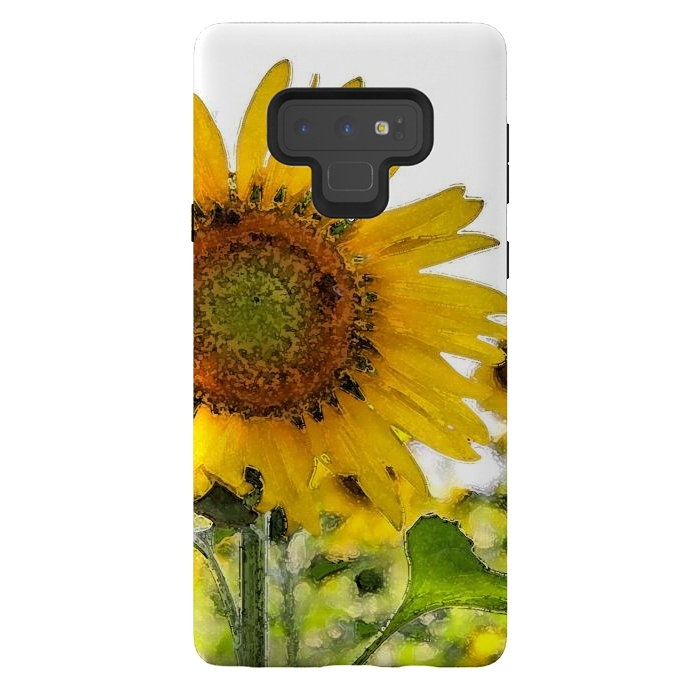 Galaxy Note 9 StrongFit Sunflowers by Allgirls Studio