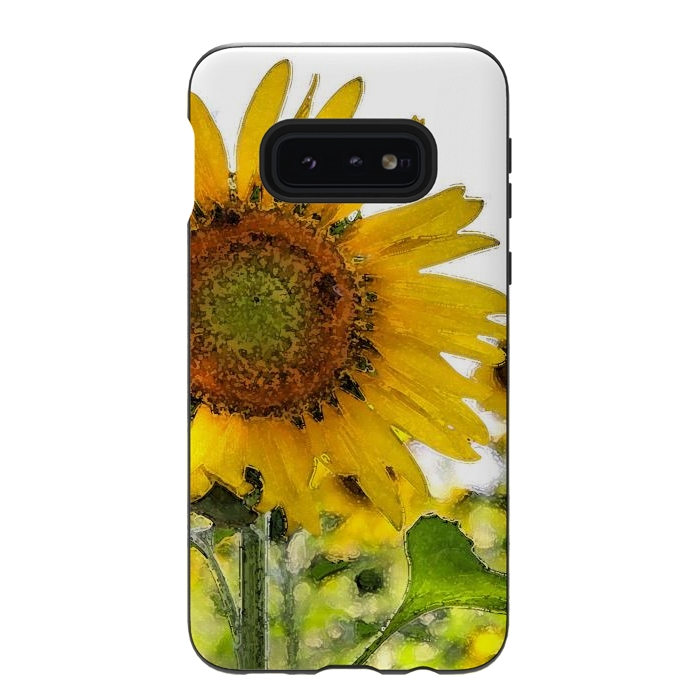 Galaxy S10e StrongFit Sunflowers by Allgirls Studio