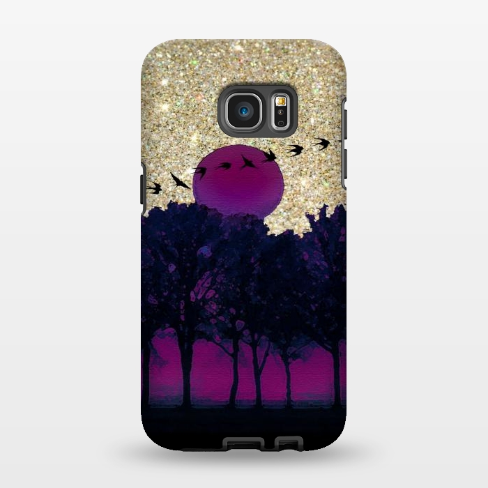 Galaxy S7 EDGE StrongFit Glitter Sky by Allgirls Studio