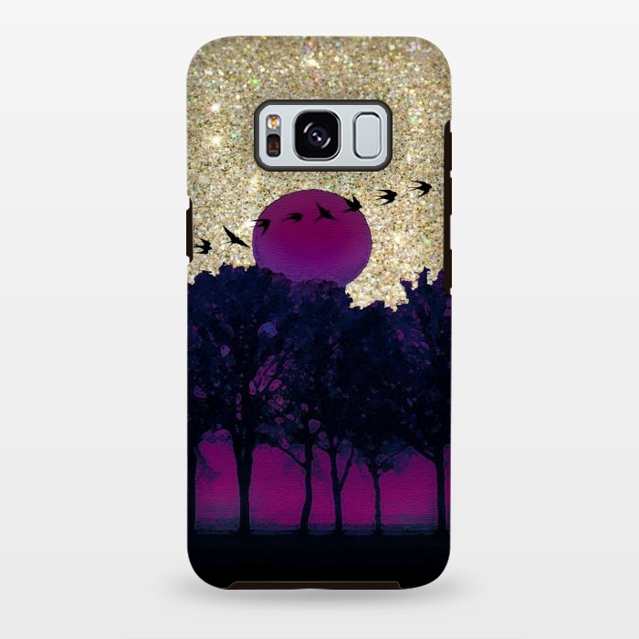 Galaxy S8 plus StrongFit Glitter Sky by Allgirls Studio