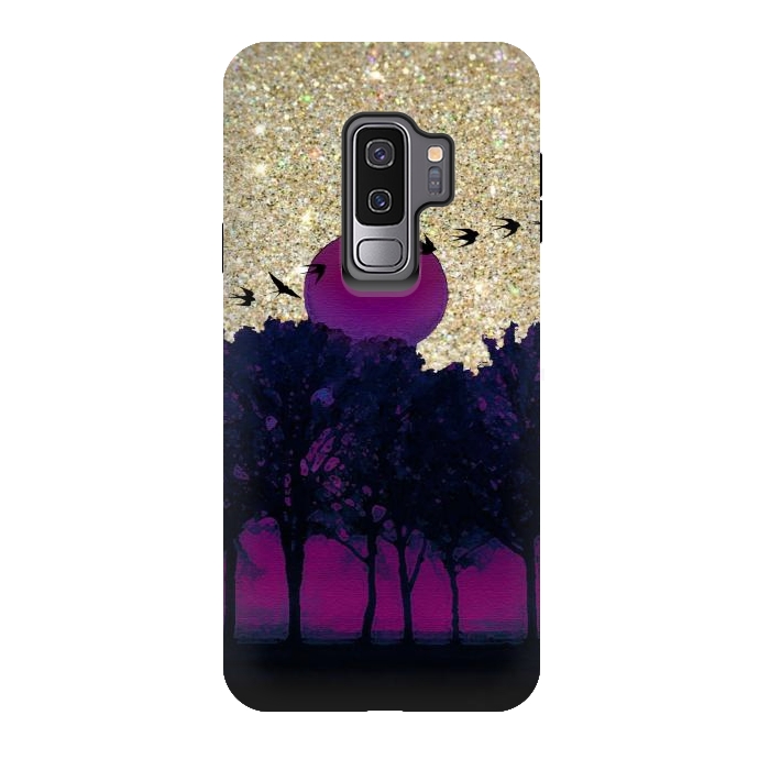 Galaxy S9 plus StrongFit Glitter Sky by Allgirls Studio