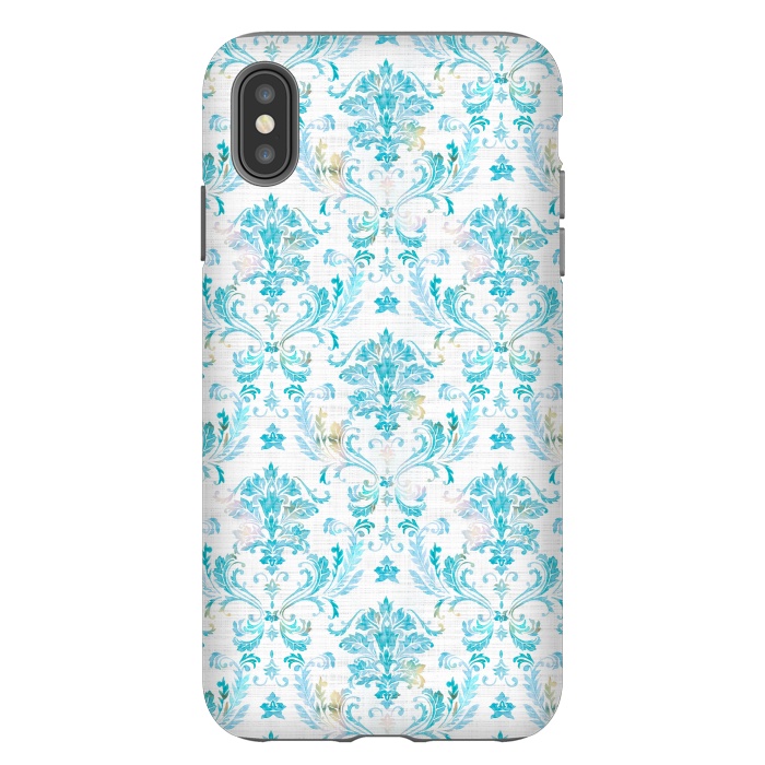 iPhone Xs Max StrongFit Demure Damask by gingerlique