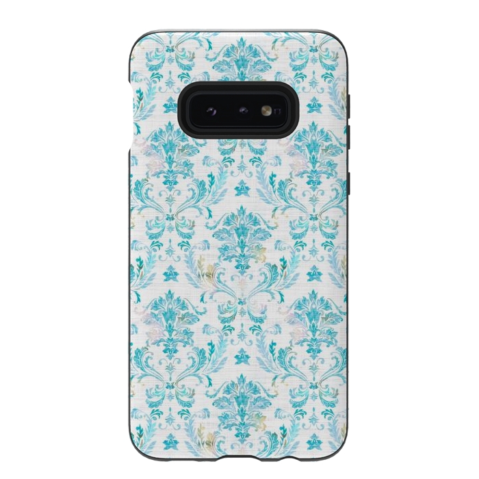 Galaxy S10e StrongFit Demure Damask by gingerlique