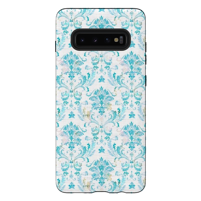 Galaxy S10 plus StrongFit Demure Damask by gingerlique