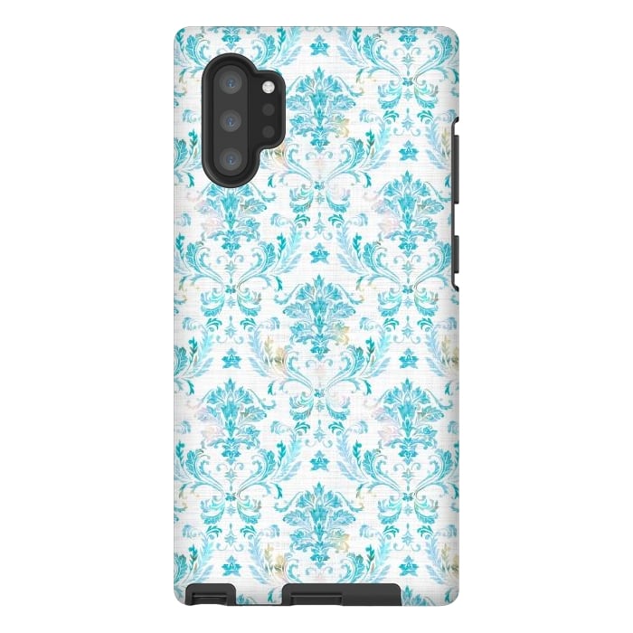 Galaxy Note 10 plus StrongFit Demure Damask by gingerlique