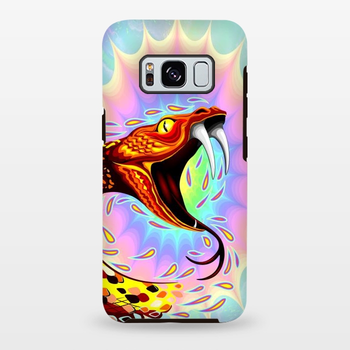 Galaxy S8 plus StrongFit Snake Attack Psychedelic Art by BluedarkArt
