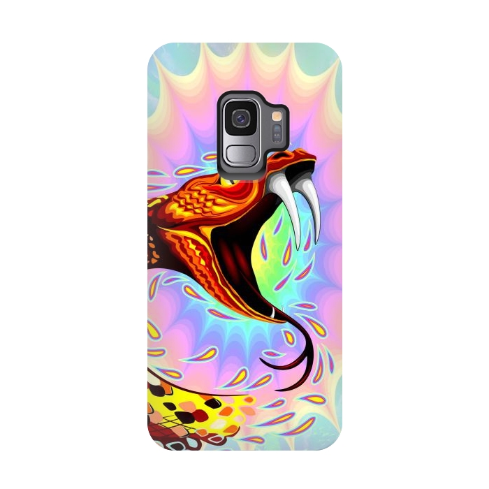 Galaxy S9 StrongFit Snake Attack Psychedelic Art by BluedarkArt