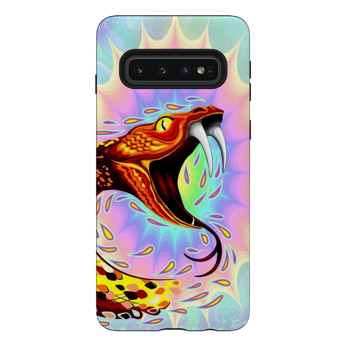 Galaxy S10 StrongFit Snake Attack Psychedelic Art by BluedarkArt