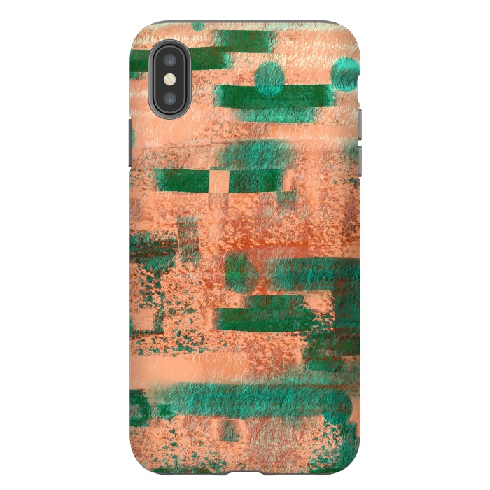 iPhone Xs Max StrongFit Abstract Peach pattern designer by Josie