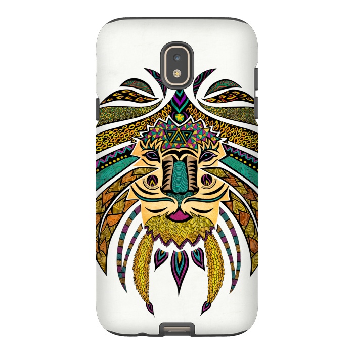 Galaxy J7 StrongFit Emperor Tribal Lion by Pom Graphic Design