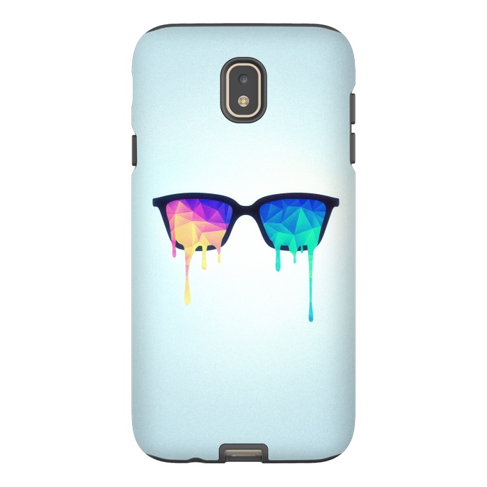 Galaxy J7 StrongFit Psychedelic Nerd Glasses with Melting lsdtrippy by Philipp Rietz