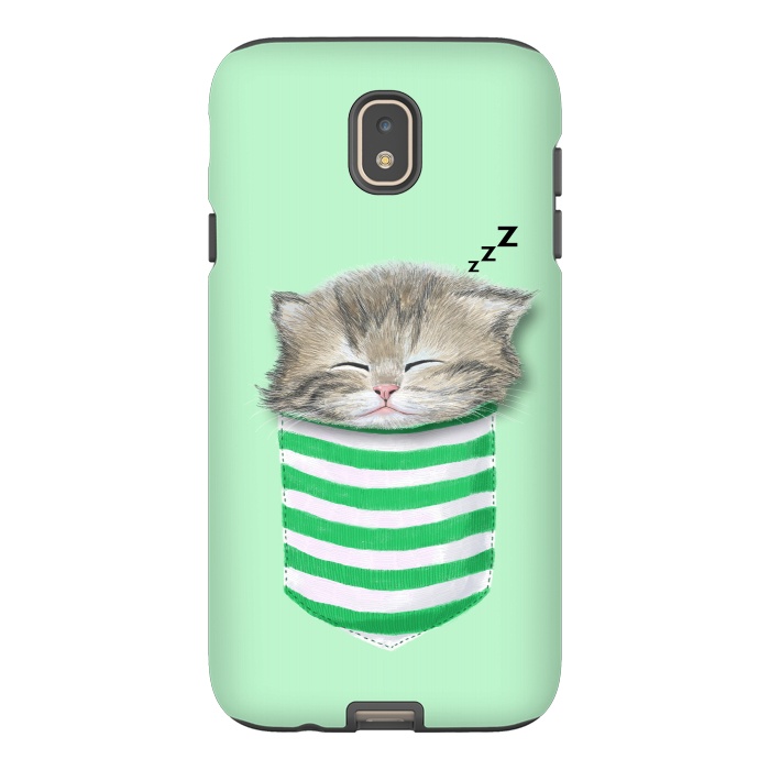 Galaxy J7 StrongFit Cat in The Pocket by Tummeow