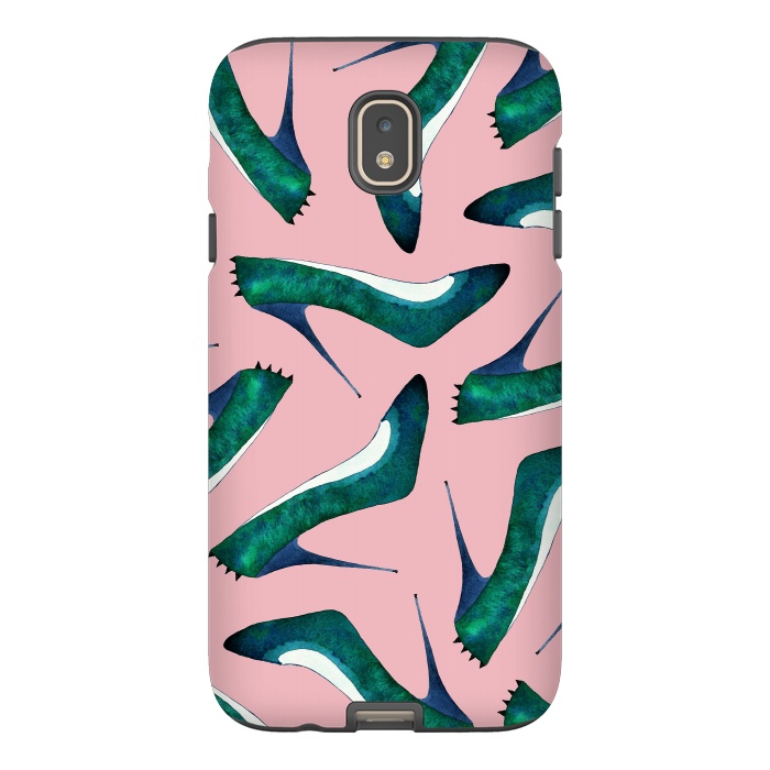 Galaxy J7 StrongFit Green With Envy Pink by Amaya Brydon