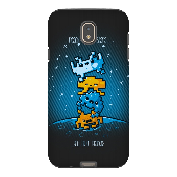 Galaxy J7 StrongFit Cute Invaders by Q-Artwork