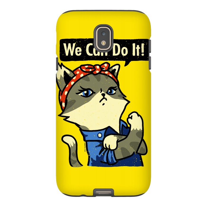 Galaxy J7 StrongFit We Can Do It! Purrrsist! by Vó Maria