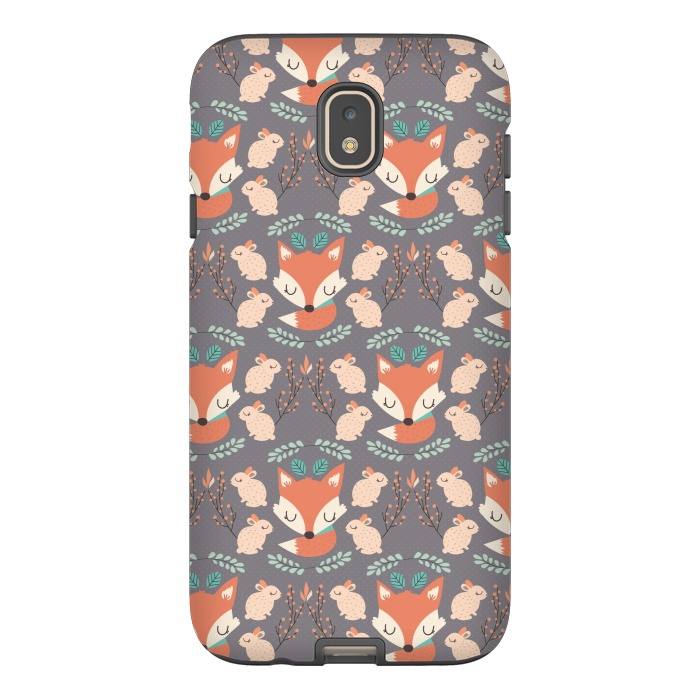 Galaxy J7 StrongFit Foxes and bunnies by Maria Jose Da Luz