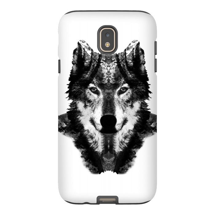 Galaxy J7 StrongFit The Black Forest Wolf  by Rui Faria