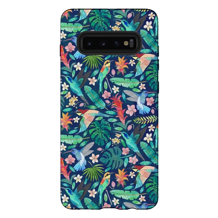 Galaxy S10 plus StrongFit Birds In Bohemian Paradise by Tangerine-Tane
