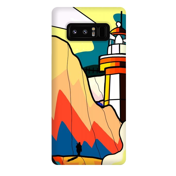 Galaxy Note 8 StrongFit The lost lighthouse by Steve Wade (Swade)